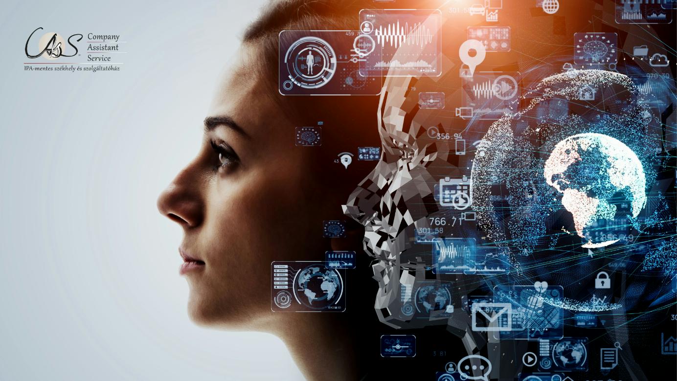 Artificial intelligence concept representing ChatGPT, digital business support and company administration services in Hungary