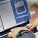 Online appointment booking interface for arranging company administration, consultation and registered office services in Hungary