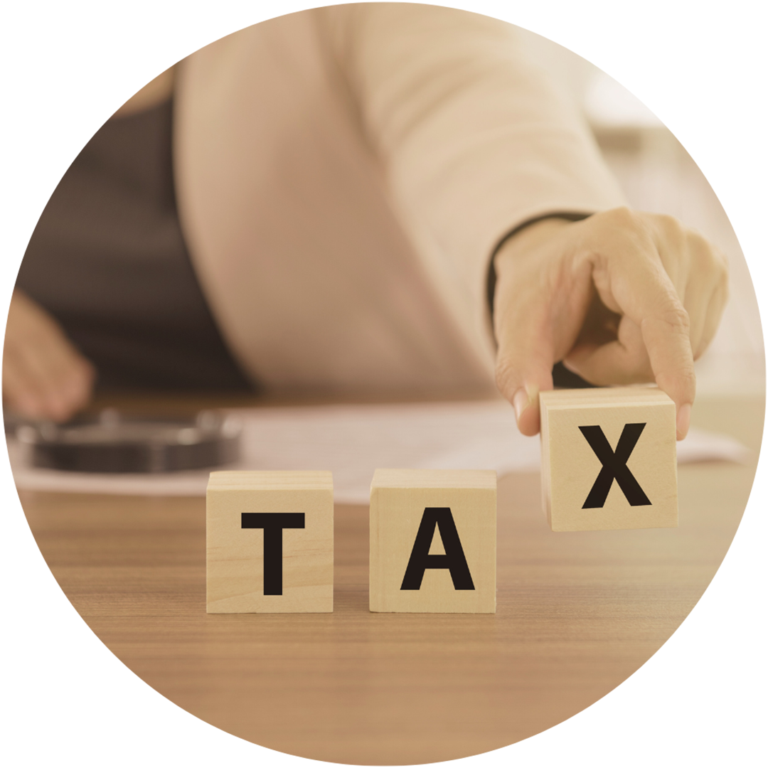 Tax blocks representing local business tax optimization and registered office services in Hungary